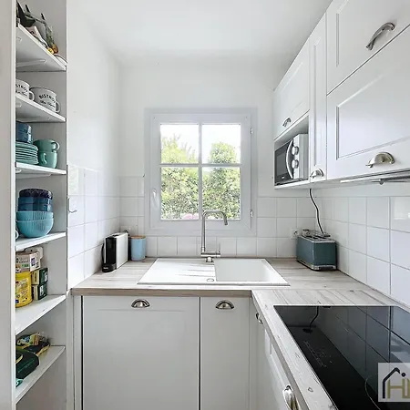 La Brise Bleue - Maison Avec Jardin, Garage, 400m בית נופש