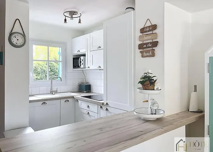 Ferienhaus La Brise Bleue - Maison Avec Jardin, Garage, 400m